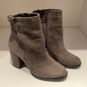 Gray booties
